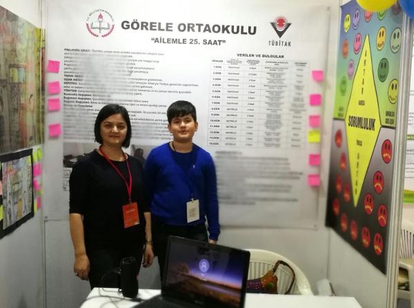 GÖRELE ORTAOKULU TÜBİTAK PROJE YARIŞMASINDA 